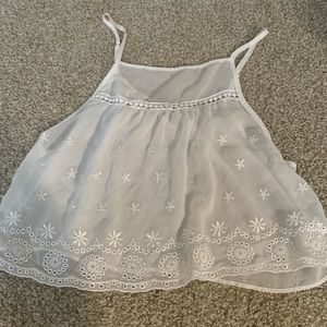 White sheer tank!